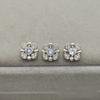 5pc/lot Shining Crystal Flower Buttons Cubic Zirconia Button for Shirt Decorative CZ Sewing Buttons for Cashmere Knit Cardigan