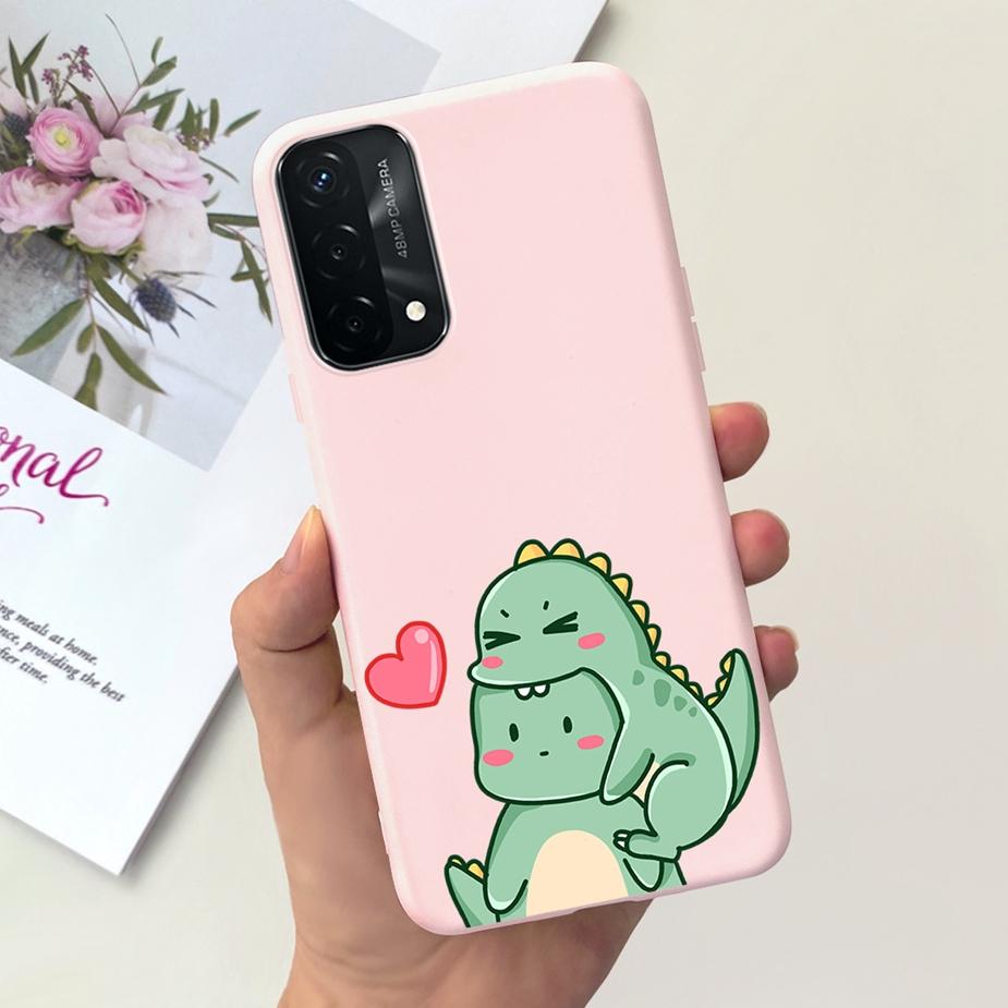 For Oppo A74 4G Case Oppo A54 A94 Cute Fashion Panted Cover Soft TPU Phone Case For Oppo A94 A 54 74 OppoA54 OppoA94 Fundas Capa