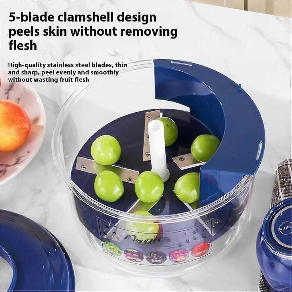 2026 Upgraded Electric Potato Peeler with OneButton Operation, Rechargeable Wireless Fruit and Vegetable Peeler for Home Kitchen