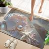 Home weiche Kieselalgenschlamm-Badezimmer-Bodenmatte, schnelltrocknend, wasserabsorbierend, rutschfeste Badezimmermatte, Toiletten-Toiletten-Fußmatte