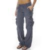 Retro French Wide-Leg Women's Cargo Pants with Multi-Pocket Design - European & American Style, Casual and Loose Fit