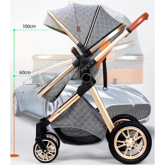 3-in-1 Baby Stroller Combined Car Seat Bassinet High Reversible Adjustable Trio Yoyo Handle Wheels Puncture-proof High Quality