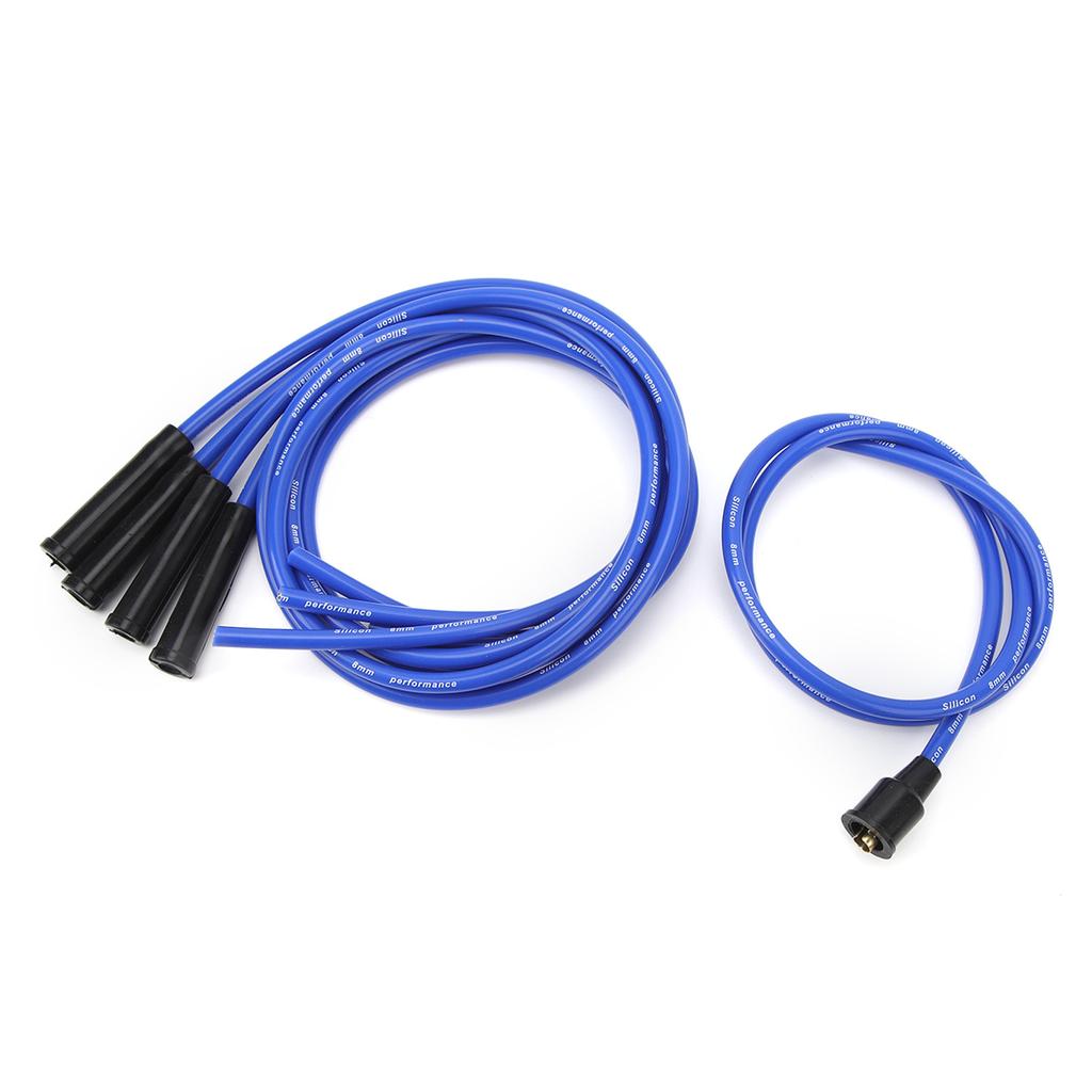 8mm Wire 1m Length High Efficiency Stable Ignition Wire Set for 4 Cylinder Cars