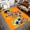 Custom The Powerpuff Girls Mat Personalized Name, Polyester Washable Indoor Entryway Rug, Gift for Christmas, Easter, Thanksgiving Day