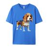 Unisex TShirt Beagle Low Poly Tshirt HuUnisex Friend Dog Printed Tshirt Camisas Basicas Hombre Grpahic Tee