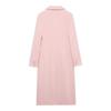 Womens Winter Wool Blend Coat Mid-Length Double-Breasted Turn-Down Collar Street Style Outerwear