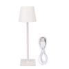 LED Desk Lamp Simple Metal Texture 3 Color Modes Dimmable Tap Control Eye Protection Table Lamp for Bedside Office White