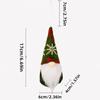 3pcs Christmas Hanging Dwarf Decorations, Festive Holiday Ornaments, Cute Santa Claus Figurines, Perfect for Home Decoration