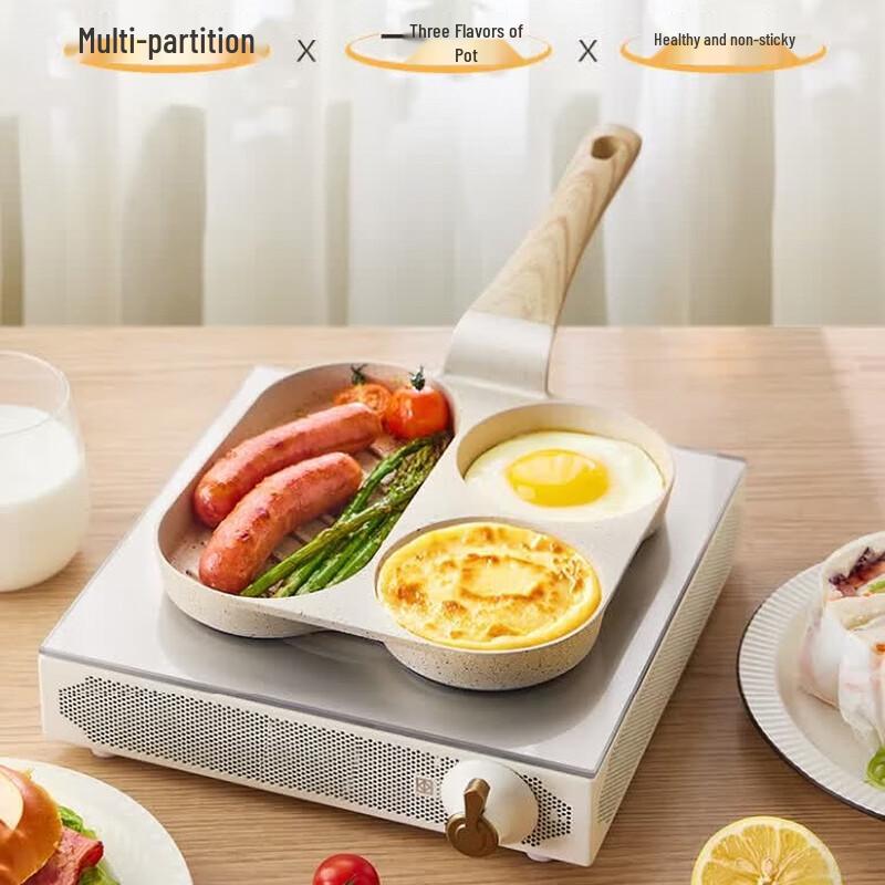 Supor Square 3-Hole Frying Pan
