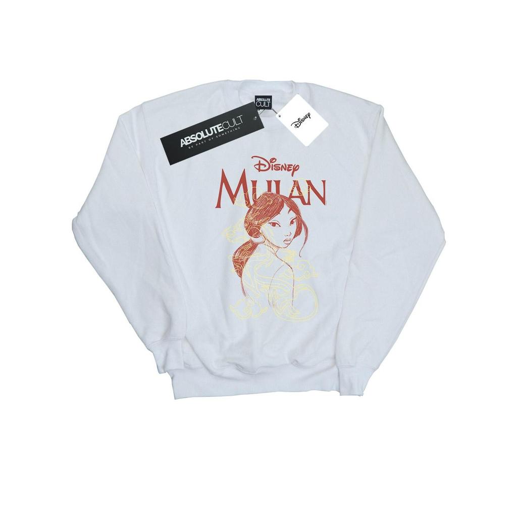 Disney Womens/Ladies Mulan Dragon Sketch Sweatshirt