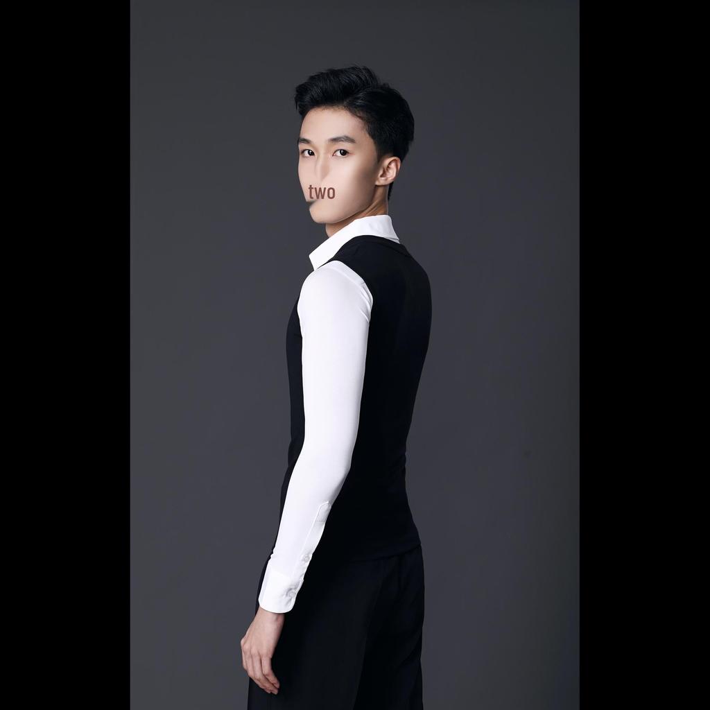 Herren Moderne Latein-Tanzweste - Professionelle Elastische Trainingskleidung