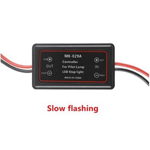 

MK-029 Контроллер автомобильных стоп-сигналов Светодиодный задний фонарь Стробоскоп Контрольный световой блок с функцией предупреждения о быстрой и медленной вспышке