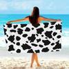1pz Asciugamano da Spiaggia a Pois di Mucca Morbido Tessuto in Microfibra Unisex Asciugamano Sovradimensionato per Nuoto Viaggio Campeggio Asciugamani da Bagno Elegante Animale