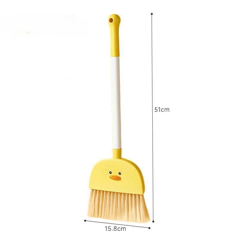 

Food Grade PP Children s Mini Broom Dustpan Set Three Piece Suit Baby Sweeping Cleaning Tools Toddler Toy Combo Small Size broom