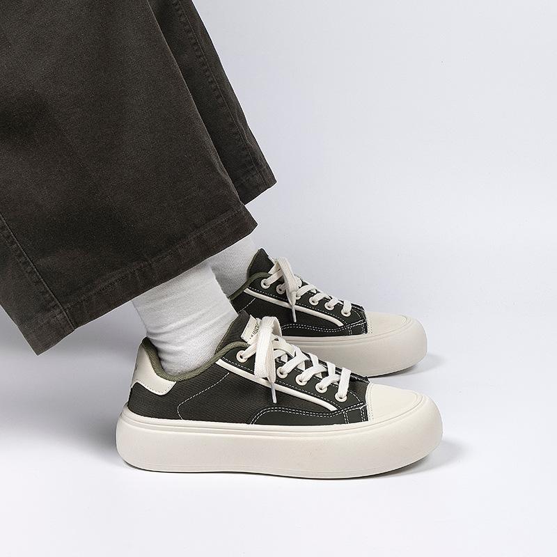 Global Platform Casual Board Shoes Men's ZHQ68370N Summer Trend Men's Shoes Versatile Low-top Men's Canvas Shoes
