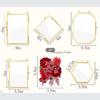 European Vintage Metal Glass Photo Frame: Antique Design for Pictures or Plant Specimens
