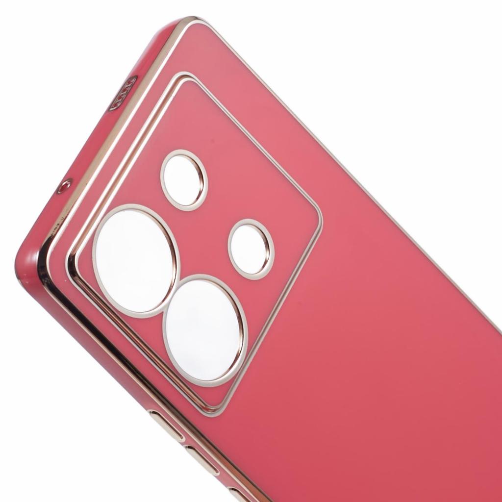 For Infinix Zero 30 5G Case Glossy TPU Phone Cover Electroplate Golden Edging