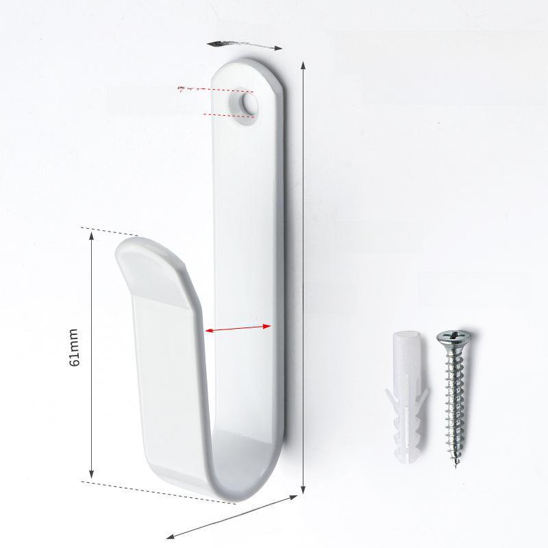 "Black Coat Hook Wall Hanging, Iron Bracket, Cross-Border Hardware for Room Door Storage"