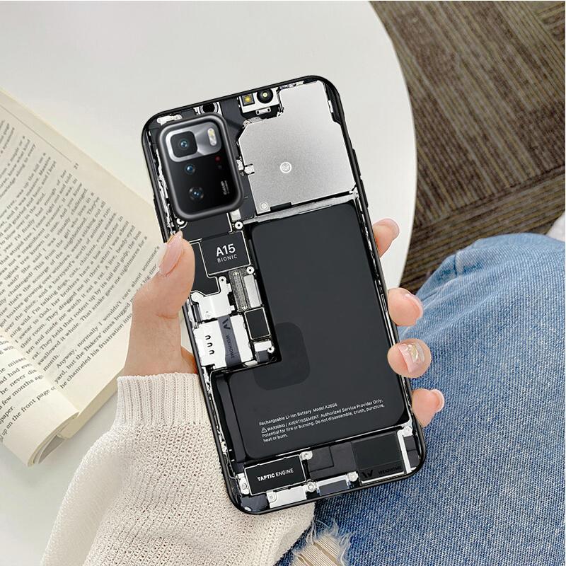 

Чехол для телефона с аккумуляторной платой для Xiaomi Redmi Note 11S 11 10 Pro 9Pro 8Pro Note9 9S 10S 9T Redmi 10 10C 9C 9A Funda Capa Redmi 9T