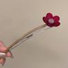 Elegant Flower Hair Clip For Women With Alloy Material Perfect For Back Hair Styling