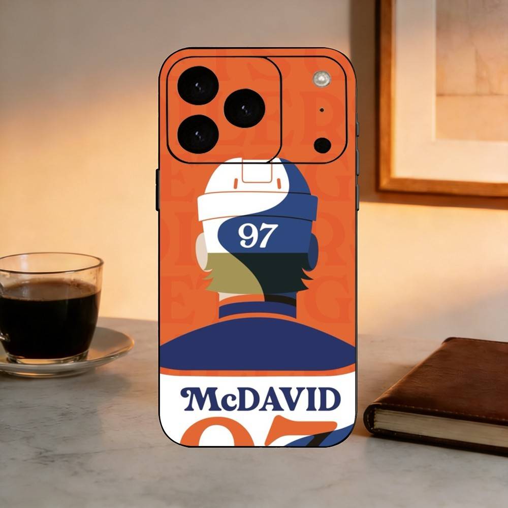 Connor McDavid Hockey Player Phone Case Silicone Soft For IPhone 17 16 15 14 13 12 11 X XR Plus Pro Max Plus