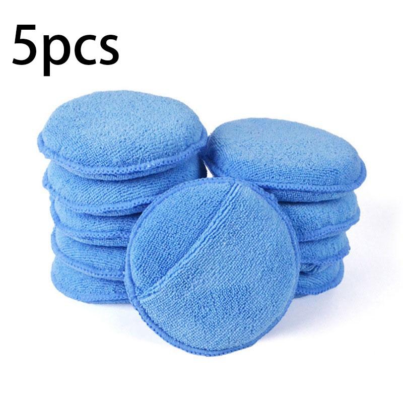 1-20pcs Microfiber Wax Towel Ultra-Soft Polishing Waxing Pocket Cars Wax Foam Sponge Remove Wax Auto Care Polish Foam Sponge