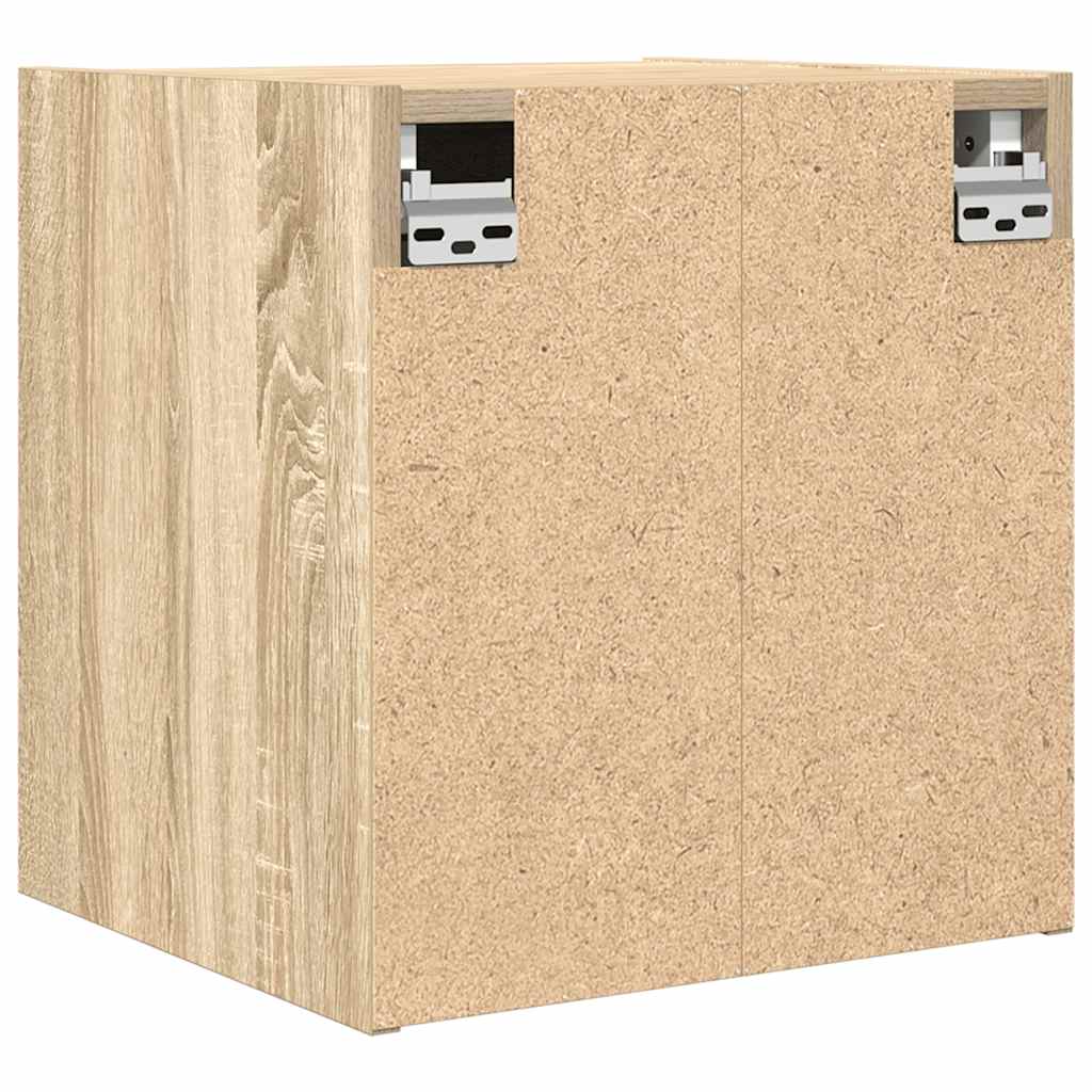 Wall Mounted Nightstand Sonoma Oak 38 X 34 X 40 Cm
