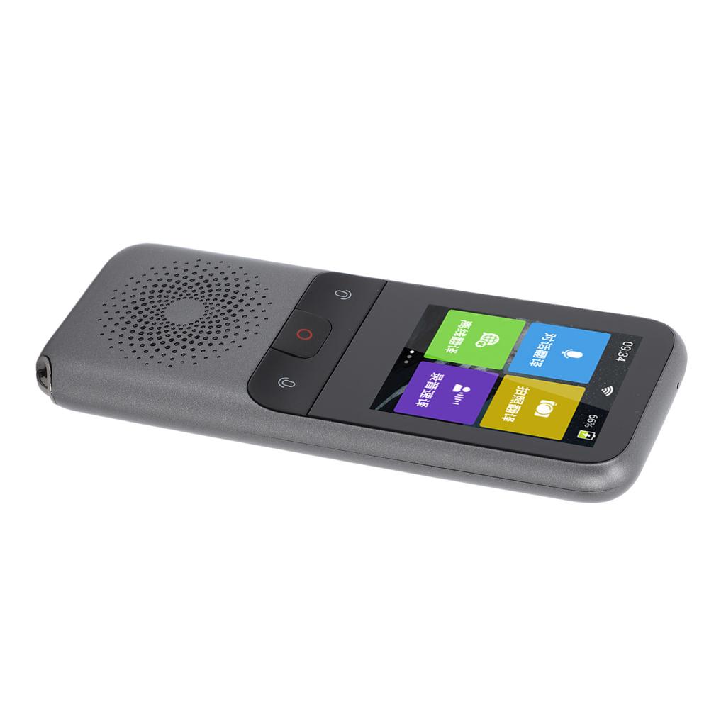 Portable Voice Translator Device Grey 1500mAh Language Translator Support 136 Languages Online 15 Languages Offline