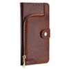 For Motorola Edge (2024) 5G Case Zipper Pocket PU Leather Wallet Flip Phone Cover