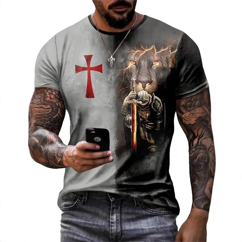 Summer Trendy Men's Casual Short Fashion Sleeved T-shirt