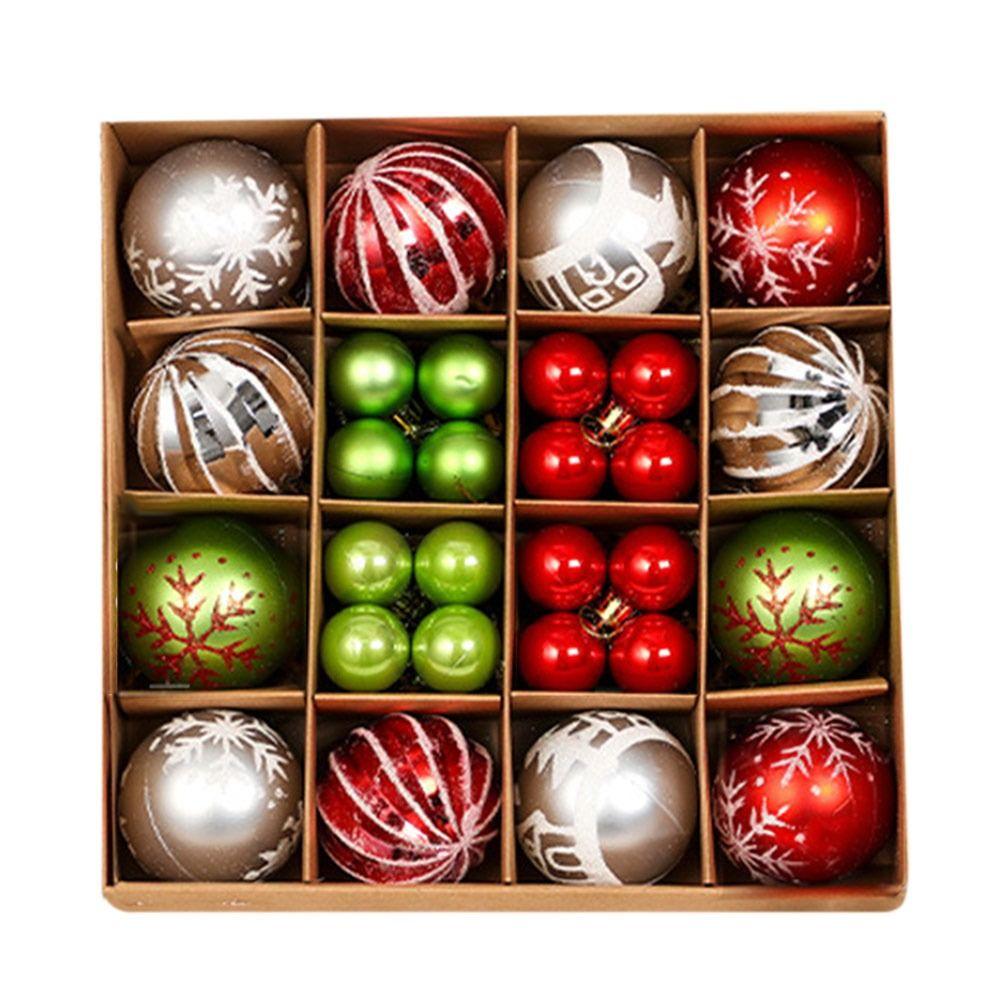 Creative Plastic Christmas Balls Ornaments 6cm Shatterproof Christmas Tree Decorations Xmas Christmas Tree Ball Wedding