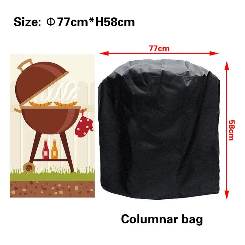 

Round waterproof oven cover BBQ Cover Anti-Dust Waterproof Heavy Duty Charbroil Grill Cover Rain Protective Barbecue Covers