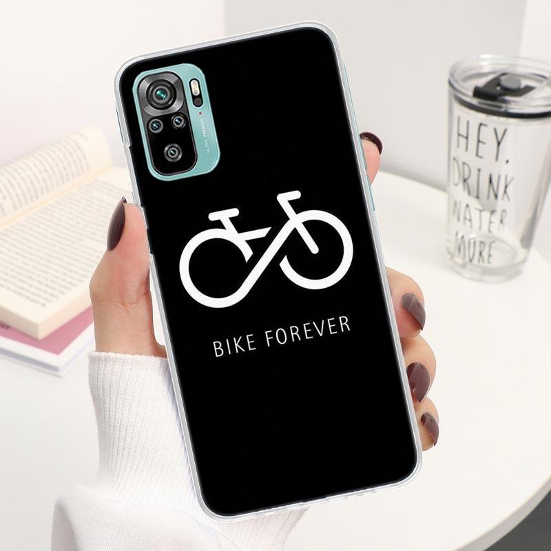 

Bicycle Bike Sport Coque Phone Case For Xiaomi Redmi Note 13 14 12S 12 11S 11T 11E Pro Plus 11 10 10S 4G 5G 14Pro Soft Silicone Redmi Note 14 Pro 5G
