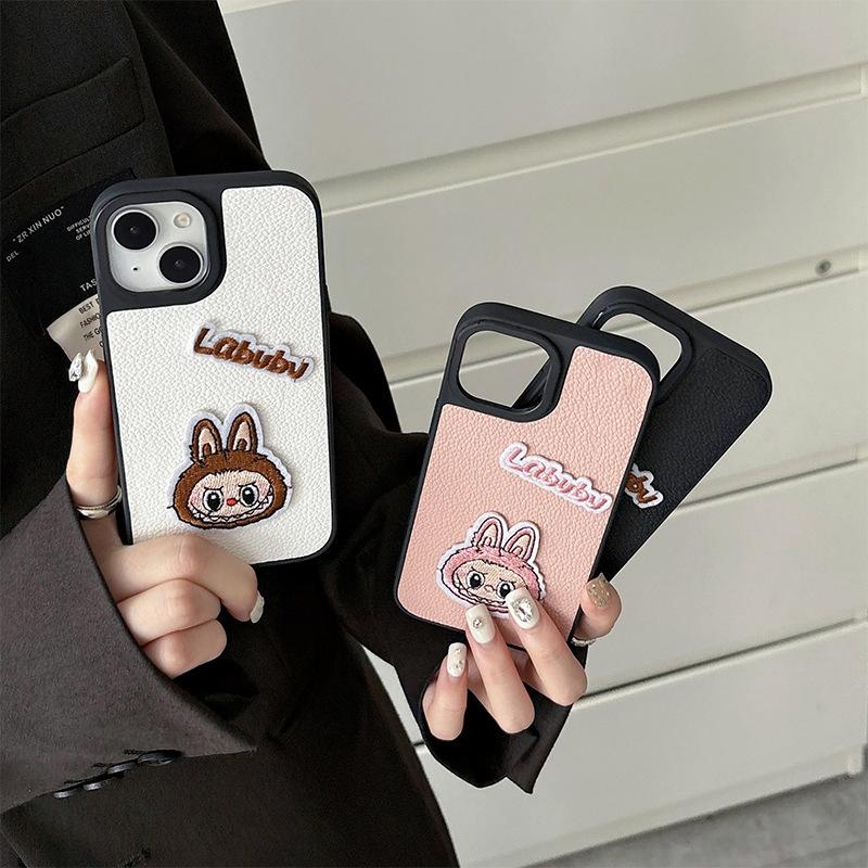 For IPhone 17 Promax Little Cloth Rabbit Phone Case for Apple 16 Leather Hard Case 14 Light Luxury 15 Women's New Style