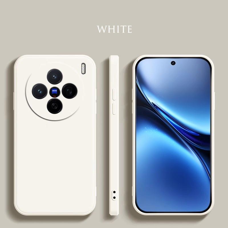 Liquid Silicone Case For Vivo X200 Pro Mini X100 Ultra X100s Pro Matte Original Liquid Shockproof Straight Edge Ultrathin Protective Soft Cover Shell