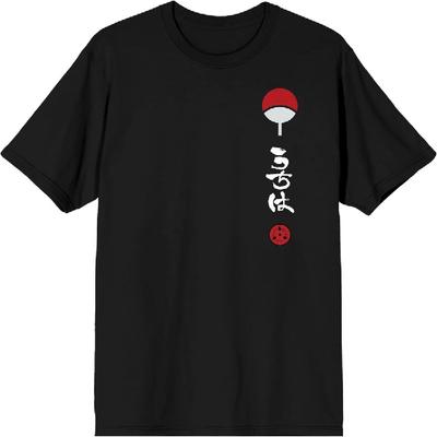 Bioworld Naruto Itachi Artwork Crew Neck Short Sleeve Men's Black T-Shirt
