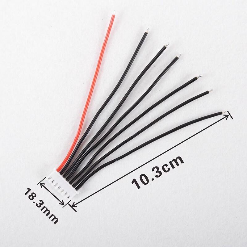 BOSLI-PO 6S LiPo Battery Balance Plug with 22AWG Silicone Wire