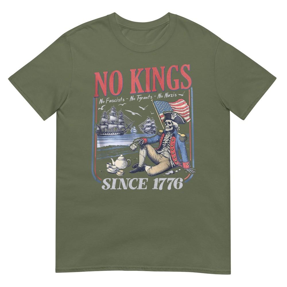 Retro No Kings No Fascists No Tyrants No Nazis Since 1776 TShirt