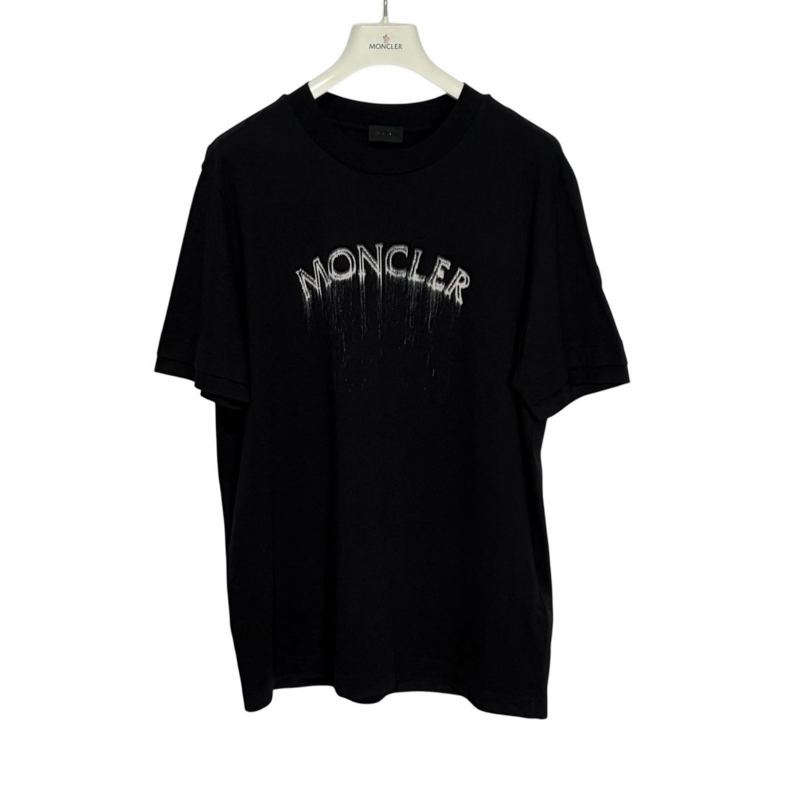 Used MONCLERShort sleeve T-shirt black mens