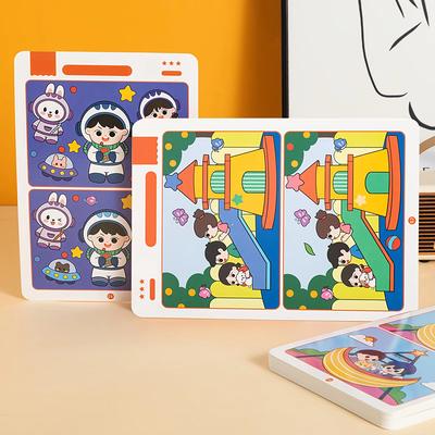 20/22pcs Baby Early Education Toys Kids Montessori Educational Game Cards Error-finding Game Concentration Training Reusable TMZ