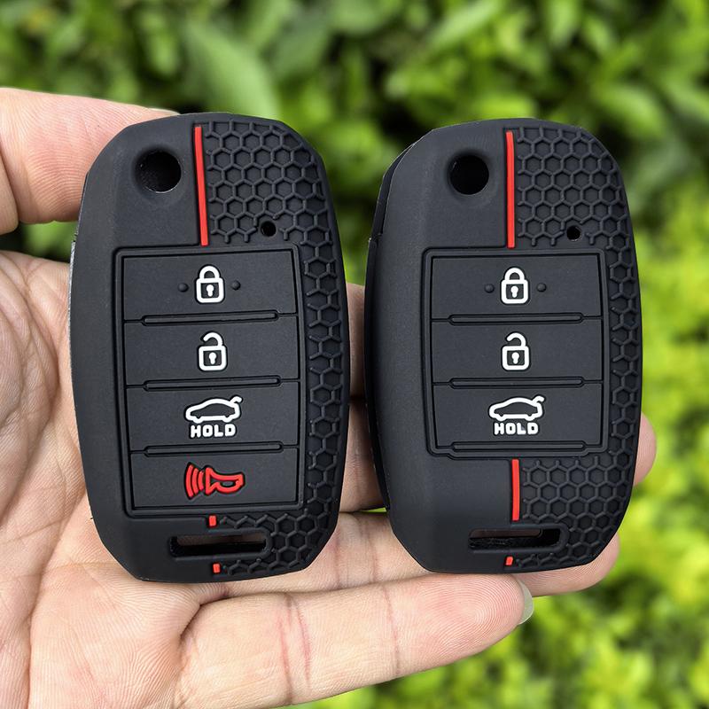 Car Key Case Cover Shell For Kia Picanto Sportage Gt Rio 3 Cerato Soul K5 Ceed Optima Seltos Sorento Forte Stinger Telluride