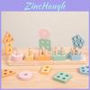 Wooden Geometric Shape Matching Blocks Set Educational Toy For Kids Learning