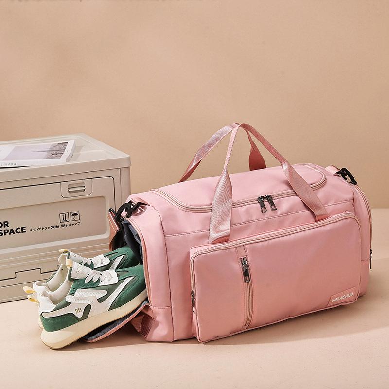 Travel Bag Large Capacity Short-distance Business Trip Duffel Bag Wet and Dry Portable Fitness Accommodation Storage Clothing Messenger Bag
