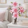 Handmade Artificial Magnolia Flower Realistic Fake Silk Flower Simulation Orchid  Landscape Design