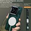 Camouflage Full Coverage Magnetic Shockproof Phone Case For Xiaomi 14 Pro, PC Metal Frame Protective Cover