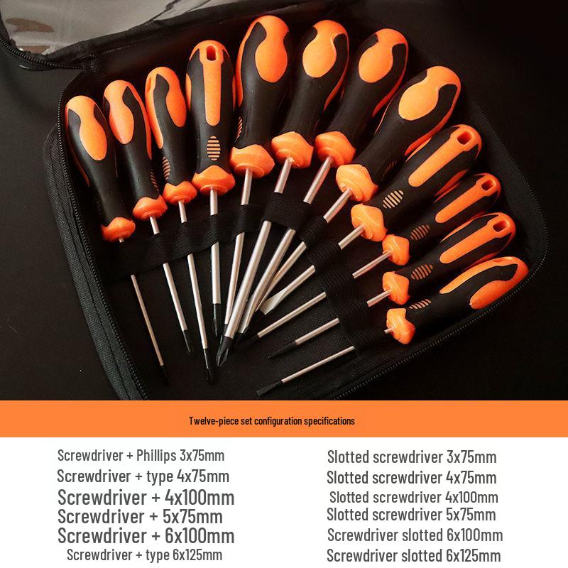 Magnetic Screwdriver Set: Household Repair & Disassembly Tools - Small Flathead & Phillips.