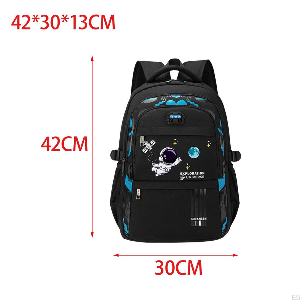 Astronaut Kids Backpack Padded Shoulder Straps Schoolbag Boys School Bag for Primary