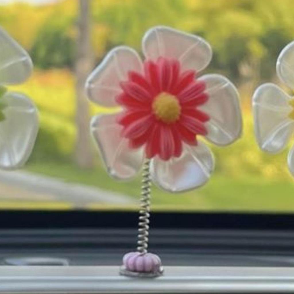 Adorable Shaking Sunflower Car Ornaments 2024 - Healing Center Console & Rearview Mirror Decoration