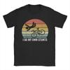 Retro I Do My Own Stunts Shirt Bike Lovers T-Shirt Fashion T Shirts Short Sleeve Y2K Fun Tshirt Summer O-Neck Oversized Clothing