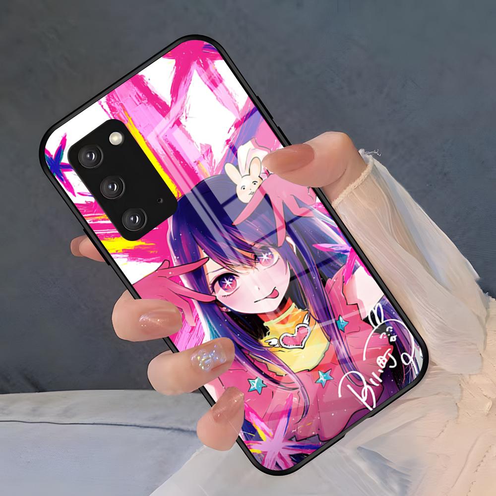 Anime Oshi No Ko Phone Case For Samsung S26 S25 Plus S20 S20 Plus S22 Ultra S23 FE S21 Plus S21 Ultra Glass Cover